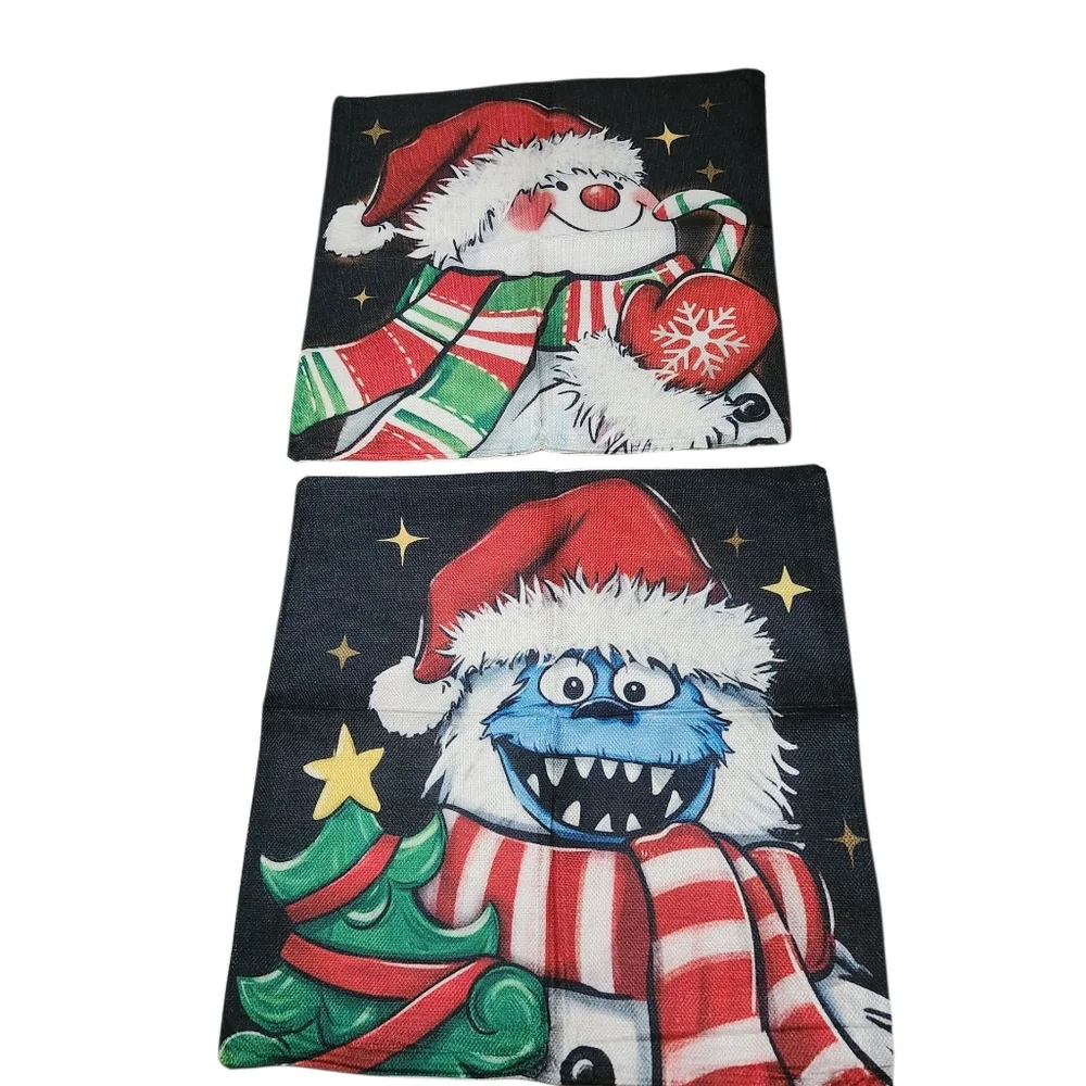 Festive Holiday Pillow Covers Set Of 4